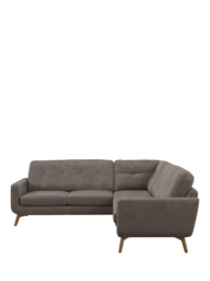 John Lewis Barbican Leather Corner Sofa, Light Leg - thumbnail 5