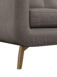John Lewis Barbican Leather Corner Sofa, Light Leg - thumbnail 6