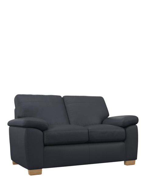 John Lewis Camden Small 2 Seater Leather Sofa, Light Leg - image 1