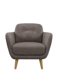John Lewis Arlo Leather Armchair, Light Leg - thumbnail 5
