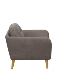 John Lewis Arlo Leather Armchair, Light Leg - thumbnail 3
