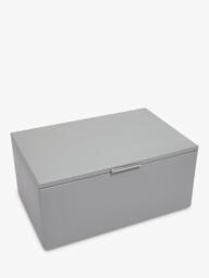 Dulwich Designs Extra Large Leather Jewellery Box, Grey - thumbnail 2