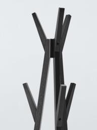 John Lewis Poly Rattan and Bamboo Coat Stand, Black - thumbnail 3