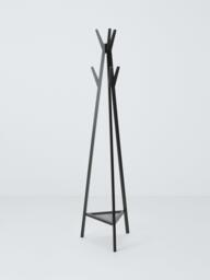 John Lewis Poly Rattan and Bamboo Coat Stand, Black - thumbnail 1