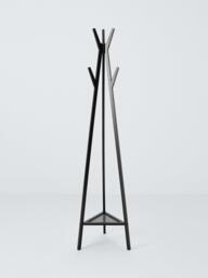 John Lewis Poly Rattan and Bamboo Coat Stand, Black - thumbnail 2