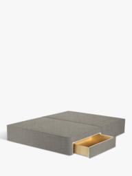 John Lewis Pocket Sprung Upholstered 2 Drawer Divan Base, Small Double