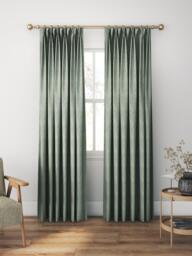 William Morris At Home Bird & Anemone Made to Measure Curtains or Roman Blind, Eucalyptus - thumbnail 5
