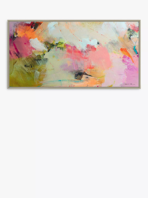 John Lewis Natasha Barnes 'Cherry Pop Blossom' Framed Canvas Print, 66 x 126cm, Multi - image 1