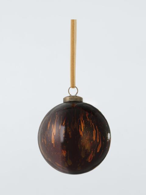 John Lewis The Connoisseur Round Splatter Bauble, Brown - image 1