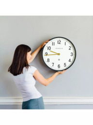 Newgate Clocks Mr Edwards Wall Clock, Dia.45cm, Moonstone Grey - thumbnail 6