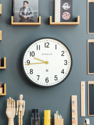 Newgate Clocks Mr Edwards Wall Clock, Dia.45cm, Moonstone Grey - thumbnail 3