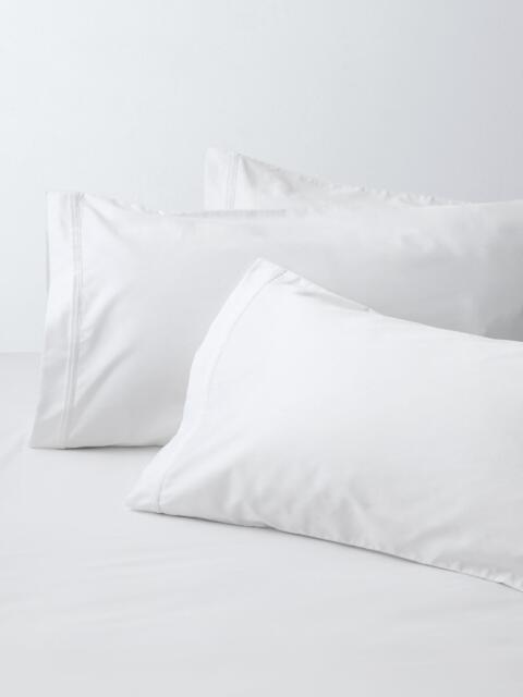 John Lewis Hotel Cotton Sateen 500 Thread Count Bedding, White - image 1