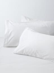 John Lewis Hotel Cotton Sateen 500 Thread Count Bedding, White - thumbnail 1