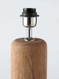 John Lewis Stour Mango Wood Table Lamp Base, Natural - thumbnail 3