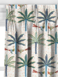 John Lewis Peacock & Palm Made to Measure Curtains or Roman Blind, Multi - thumbnail 6