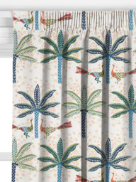 John Lewis Peacock & Palm Made to Measure Curtains or Roman Blind, Multi - thumbnail 2