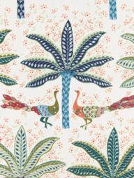 John Lewis Peacock & Palm Made to Measure Curtains or Roman Blind, Multi - thumbnail 1