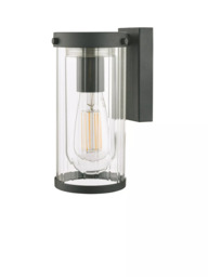 Laura Ashley Arthur Outdoor Wall Light, Black - thumbnail 1