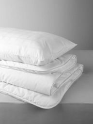 little home at John Lewis Active Anti-Allergy with HeiQ Allergen Tech* Duvet and Pillow Set, 10.5 Tog, White, Single - thumbnail 1