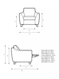 G Plan Vintage The Sixty Eight Armchair with Footrest Mechanism - thumbnail 2