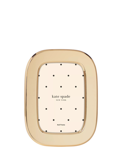 "kate spade new york South Street Oval Photo Frame, 4 x 6"" (10 x 15cm), Gold" - image 1