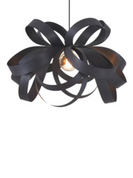 Tom Raffield Noctis Skipper Medium Pendant Ceiling Light, Black - thumbnail 1