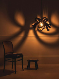 Tom Raffield Noctis Skipper Medium Pendant Ceiling Light, Black - thumbnail 3
