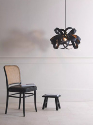 Tom Raffield Noctis Skipper Medium Pendant Ceiling Light, Black - thumbnail 2