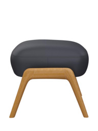 John Lewis Hendricks Leather Footstool, Light Leg - thumbnail 3