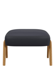 John Lewis Hendricks Leather Footstool, Light Leg - thumbnail 5