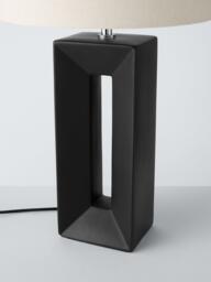 Amani Tall Block Table Lamp, Black - thumbnail 4
