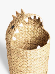 John Lewis Kids' Dino Water Hyacinth Storage Basket - thumbnail 3