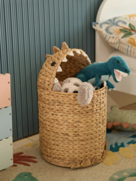 John Lewis Kids' Dino Water Hyacinth Storage Basket - thumbnail 2