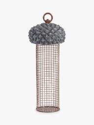 Fallen Fruits Acorn Nut Bird Feeder, Grey - thumbnail 1
