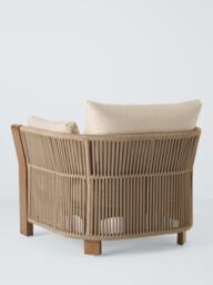 John Lewis Cord Garden Lounge Chair, Mocha - thumbnail 5