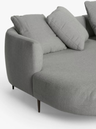 John Lewis Lozenge Grand 5 Seater LHF Chaise End Sofa, Metal Leg - thumbnail 4