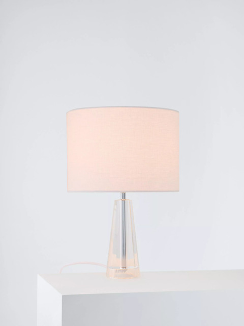 Laura Ashley Blake Petite Crystal Glass Table Lamp, Clear - image 1