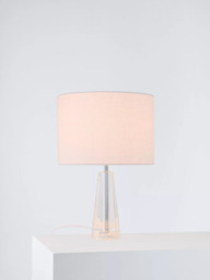 Laura Ashley Blake Petite Crystal Glass Table Lamp, Clear