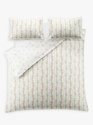 Historic Royal Palaces Stripe 200 Thread Count Duvet Cover Set, Clay Pink - thumbnail 4