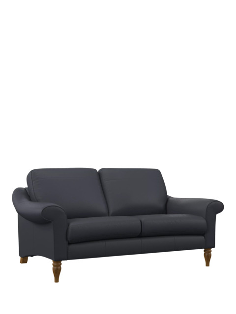 John Lewis Camber Medium 2 Seater Leather Sofa, Light Leg - image 1