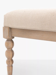 Gallery Direct Bessemer Upholstered Coffee Table, Oak - thumbnail 4