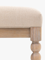 Gallery Direct Bessemer Upholstered Coffee Table, Oak - thumbnail 3