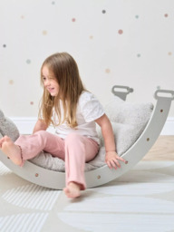 Tutti Bambini Scala Montessori Pikler Rocking Frame Cushion, Mushroom - thumbnail 5