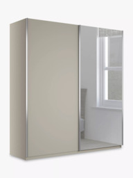 John Lewis Elstra 200cm Wardrobe Mirrored Sliding Door