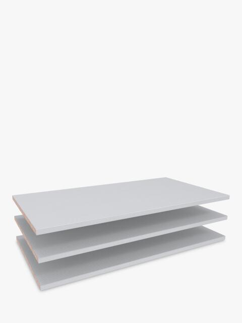 John Lewis Ascot / Newlyn / Osaka Wardrobe Internal Shelves, Set of 3 - image 1