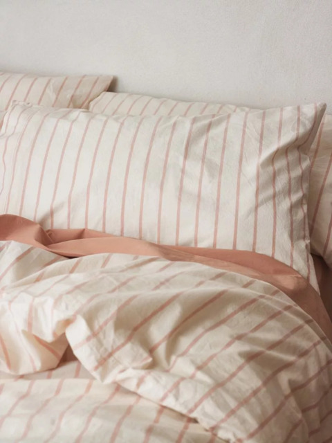 Piglet in Bed Slumber Stripe Washed Cotton Bedding