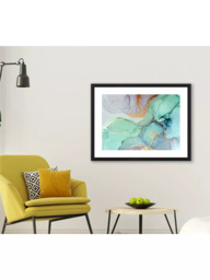 Brookpace Lascelles 'Marble 1' Framed Print & Mount, 66 x 86cm, Green - thumbnail 4