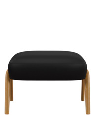 John Lewis Hendricks Leather Footstool, Light Leg - thumbnail 5