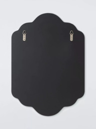 John Lewis Deco Scallop Bevelled Glass Wall Mirror, 70 x 50cm, Clear - thumbnail 3