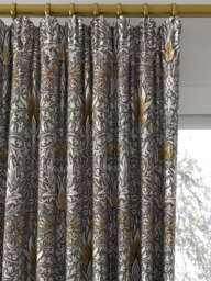 Morris & Co. Snakeshead Made to Measure Curtains or Roman Blind, Pewter/Gold - thumbnail 2